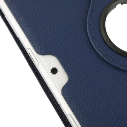 360 Degree Rotatable Litchi Texture Leather Case with Holder for Galaxy Tab 2 (10.1) / P5100(Dark Blue) - Other Galaxy Tab PC by buy2fix | Online Shopping UK | buy2fix