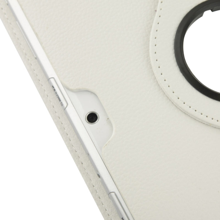 360 Degree Rotatable Litchi Texture Leather Case with Holder for Galaxy Tab 2 (10.1) / P5100(White) - Other Galaxy Tab PC by buy2fix | Online Shopping UK | buy2fix