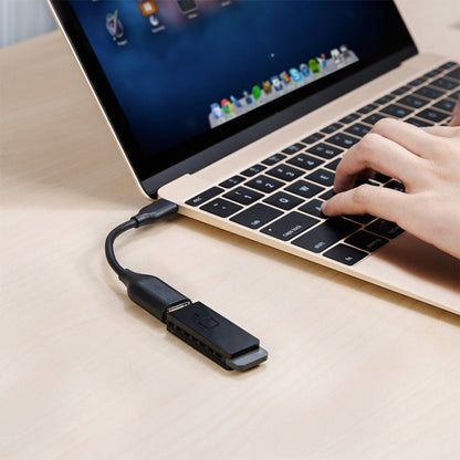 USB-C / Type-C 3.1 Male to USB 3.0 Female OTG Cable, Length: 19cm(Black) - OTG Adapter by buy2fix | Online Shopping UK | buy2fix