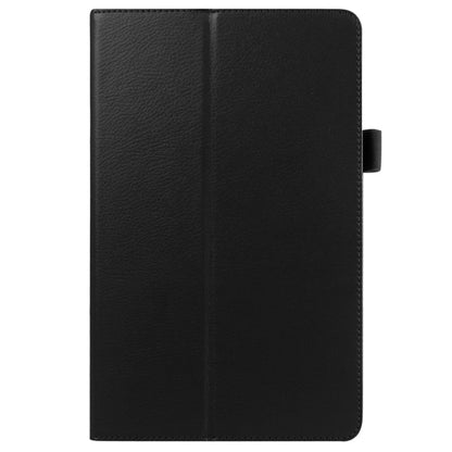 Litchi Texture Horizontal Flip Solid Color Leather Case with Holder for Galaxy Tab E 9.6 / T560 / T561(Black) by buy2fix