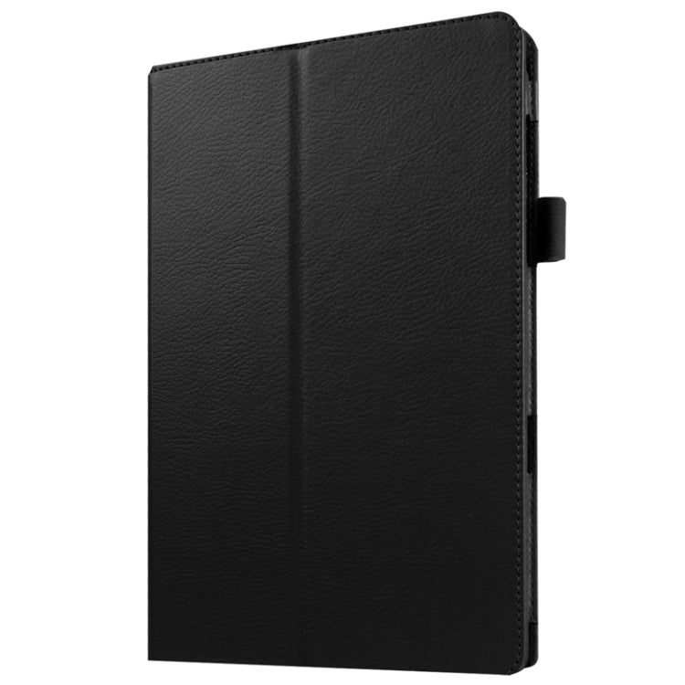 Litchi Texture Horizontal Flip Solid Color Leather Case with Holder for Galaxy Tab E 9.6 / T560 / T561(Black) by buy2fix