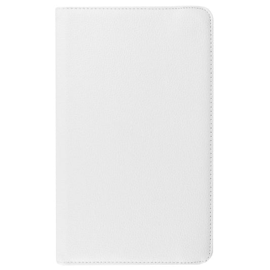 Litchi Texture Horizontal Flip Solid Color Leather Case with 360 Degrees Rotation Holder for Galaxy Tab E 9.6 / T560 / T561(White) - Other Galaxy Tab PC by buy2fix | Online Shopping UK | buy2fix