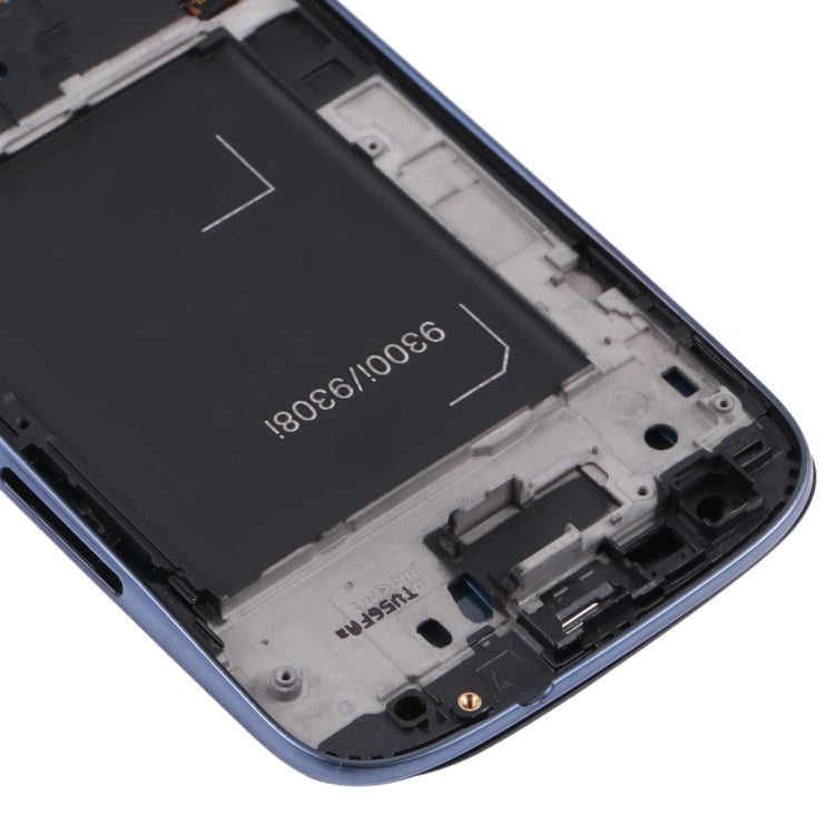 Original Super AMOLED LCD Screen for Samsung Galaxy SIII / i9300 Digitizer Full Assembly with Frame (Blue) - LCD Screen by buy2fix | Online Shopping UK | buy2fix