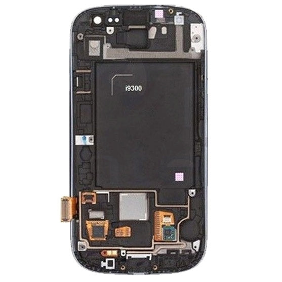 Original Super AMOLED LCD Screen for Samsung Galaxy SIII / i9300 Digitizer Full Assembly with Frame (White) - LCD Screen by buy2fix | Online Shopping UK | buy2fix