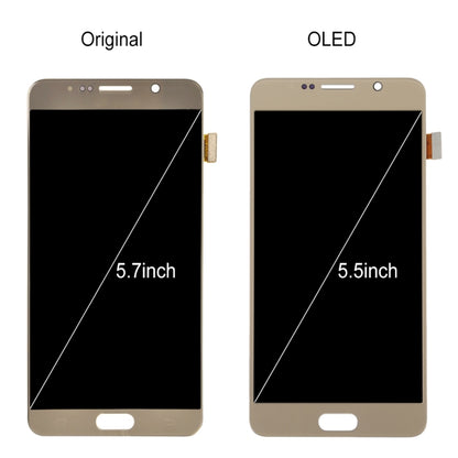 5.7 inch  Original LCD Screen and Digitizer Full Assembly for Galaxy Note 5 / N9200, N920I, N920G, N920G/DS, N920T, N920A(Gold) - LCD Screen by buy2fix | Online Shopping UK | buy2fix