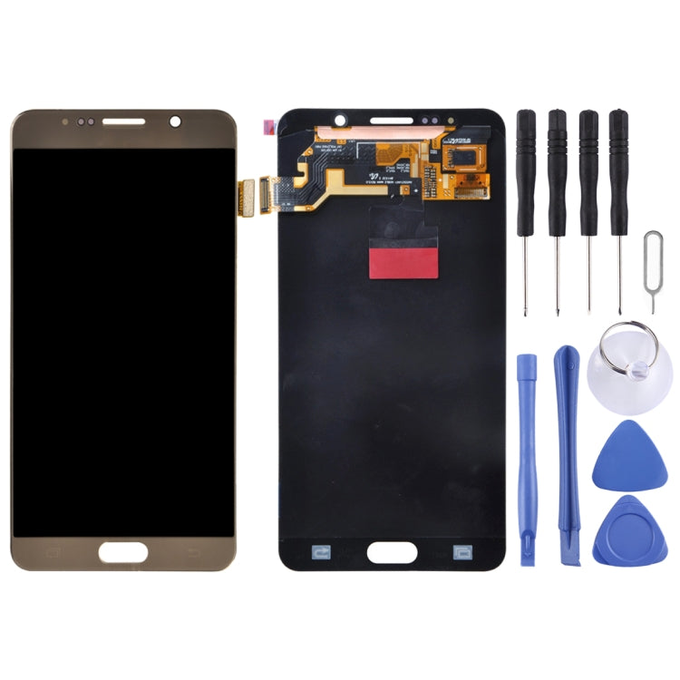 5.7 inch  Original LCD Screen and Digitizer Full Assembly for Galaxy Note 5 / N9200, N920I, N920G, N920G/DS, N920T, N920A(Gold) - LCD Screen by buy2fix | Online Shopping UK | buy2fix
