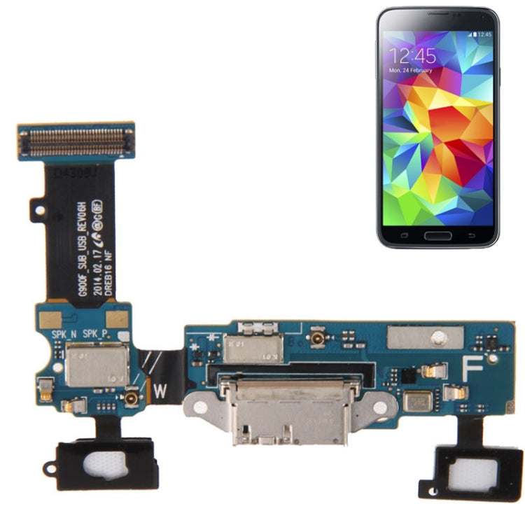For Galaxy S5 / G900F / G900M High Quality Tail Plug Flex Cable - Flex Cable by buy2fix | Online Shopping UK | buy2fix