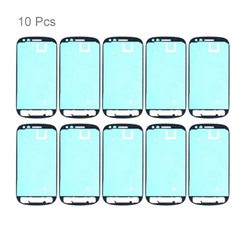 For Galaxy SIII mini / i8190 10pcs Front Housing Panel Adhesive Sticker - Adhesive Sticker by buy2fix | Online Shopping UK | buy2fix
