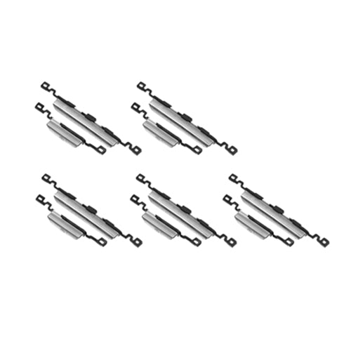 For Galaxy SIII mini / i8190 5 Pairs Power Button and Volume Control Button(Silver) - Home key & Side Key by buy2fix | Online Shopping UK | buy2fix