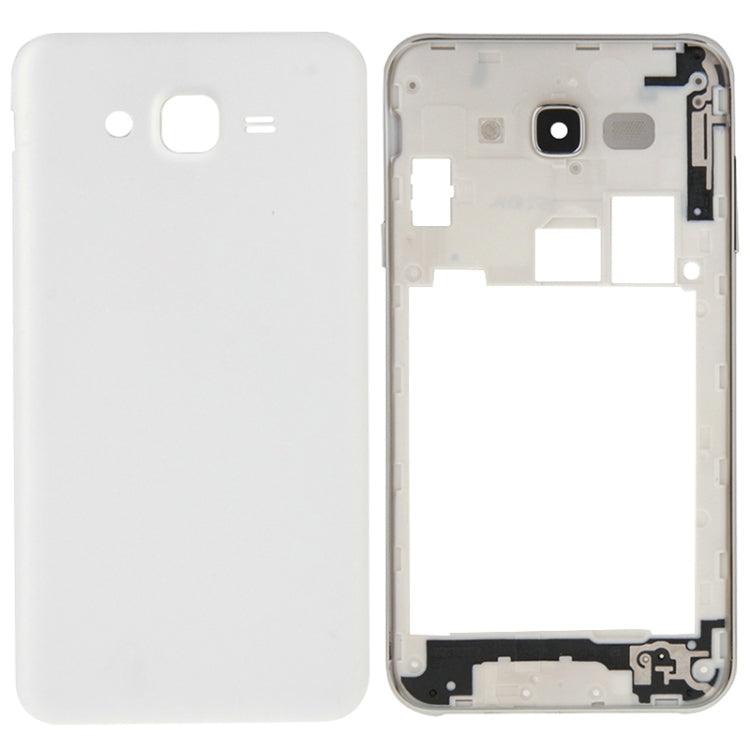 For Galaxy J7 Full Housing Cover (Middle Frame Bezel + Battery Back Cover) (White) - Back Cover by buy2fix | Online Shopping UK | buy2fix