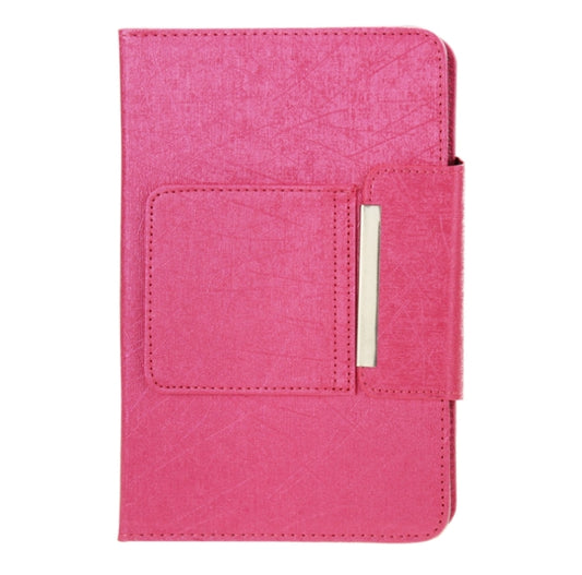 Universal Leather Tablet Case with Separable Bluetooth Keyboard and Holder for 10.1 inch Tablet PC(Magenta) - Universal Keyboard by buy2fix | Online Shopping UK | buy2fix