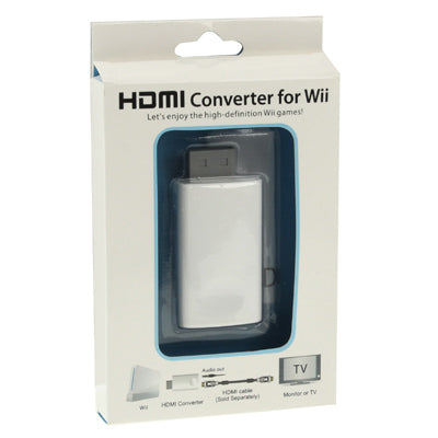1080P Full HD HDMI Converter for Wii, Size: 73 x 37 x 20mm(White) - Adapter by buy2fix | Online Shopping UK | buy2fix