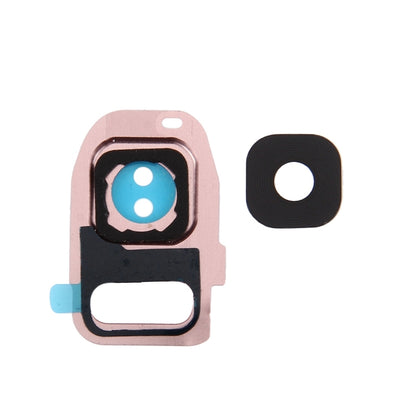 For Galaxy S7 / G930 10pcs Rear Camera Lens Cover + Flashlight Bracker (Rose Gold) - Camera Series by buy2fix | Online Shopping UK | buy2fix