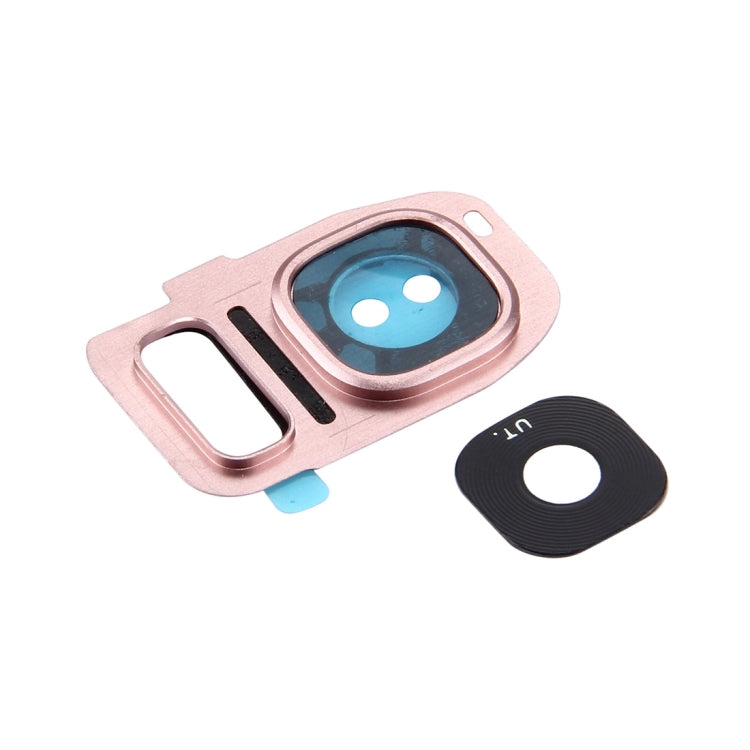For Galaxy S7 / G930 10pcs Rear Camera Lens Cover + Flashlight Bracker (Rose Gold) - Camera Series by buy2fix | Online Shopping UK | buy2fix