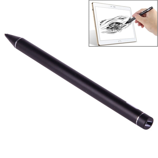 Universal Rechargeable Capacitive Touch Screen Stylus Pen with 2.3mm Superfine Metal Nib, For iPhone, iPad, Samsung, and Other Capacitive Touch Screen Smartphones or Tablet PC(Black) by buy2fix