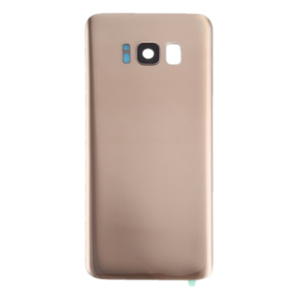 For Galaxy S8 / G950 Battery Back Cover with Camera Lens Cover & Adhesive (Gold) - Back Cover by buy2fix | Online Shopping UK | buy2fix