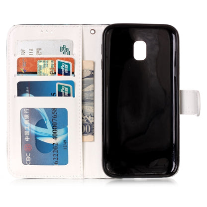 For Galaxy J3 (2017) (EU Version) Gloss Oil Embossed Flower Elephant Pattern Horizontal Flip Leather Case with Holder & Card Slots & Wallet & Photo Frame by buy2fix