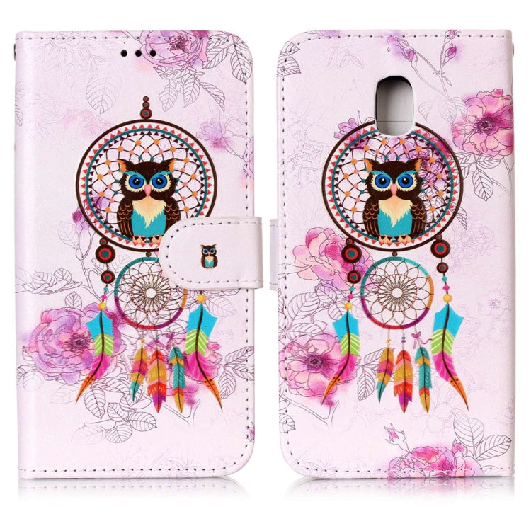 For Galaxy J5 (2017) (EU Version) Gloss Oil Embossed Bells Owl Pattern Horizontal Flip Leather Case with Holder & Card Slots & Wallet & Photo Frame by buy2fix