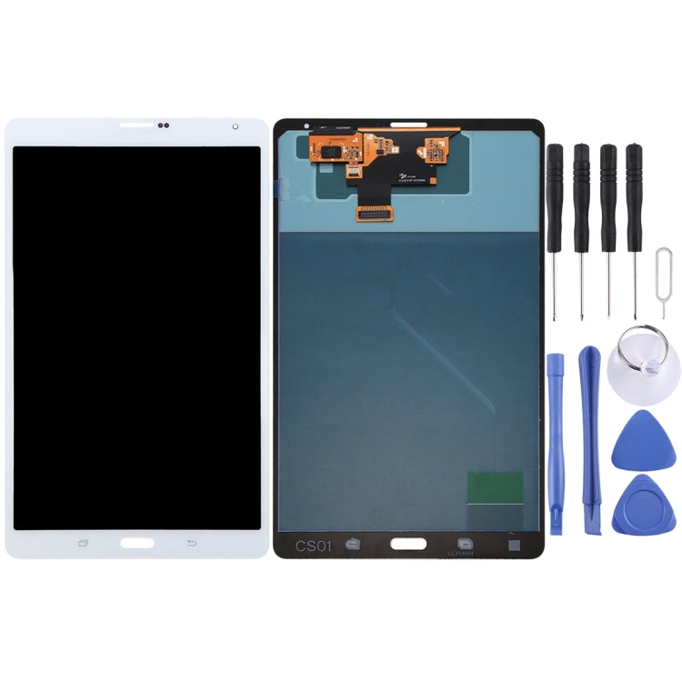 Original Super AMOLED LCD Screen for Galaxy Tab S 8.4 LTE / T705 with Digitizer Full Assembly (White) - LCD Screen by buy2fix | Online Shopping UK | buy2fix