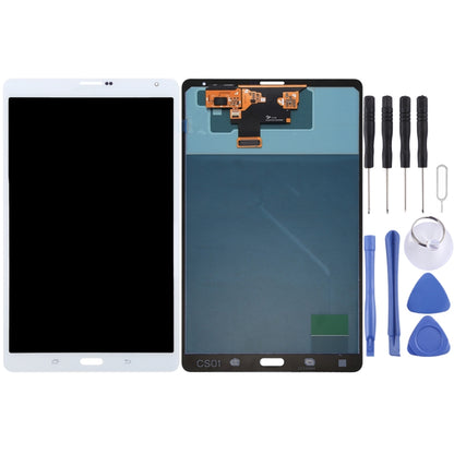 Original Super AMOLED LCD Screen for Galaxy Tab S 8.4 LTE / T705 with Digitizer Full Assembly (White) - LCD Screen by buy2fix | Online Shopping UK | buy2fix