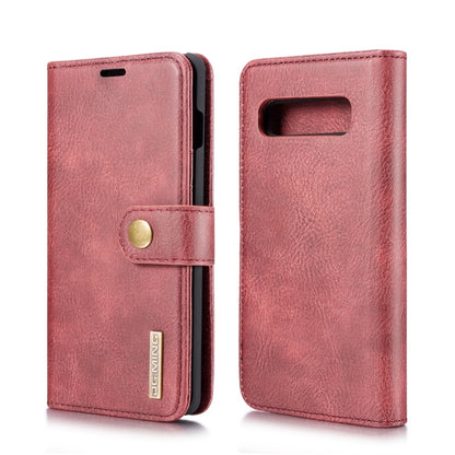 DG.MING Crazy Horse Texture Flip Detachable Magnetic Leather Case for Samsung Galaxy S10 Plus, with Holder & Card Slots & Wallet(Red) - Galaxy Phone Cases by DG.MING | Online Shopping UK | buy2fix