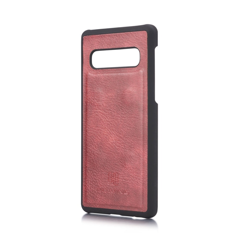 DG.MING Crazy Horse Texture Flip Detachable Magnetic Leather Case for Samsung Galaxy S10, with Holder & Card Slots & Wallet(Red) - Galaxy Phone Cases by DG.MING | Online Shopping UK | buy2fix