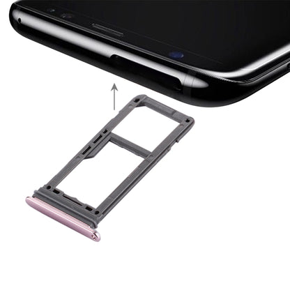 For Galaxy S8 SIM Card Tray + Micro SD Tray (Pink) - Card Tray by buy2fix | Online Shopping UK | buy2fix
