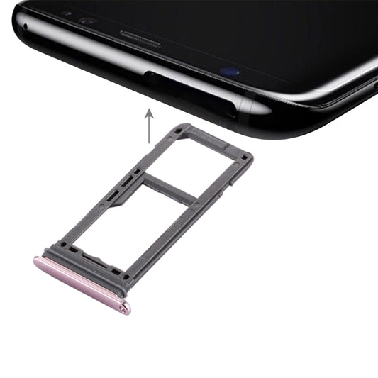 For Galaxy S8 SIM Card Tray + Micro SD Tray (Pink) - Card Tray by buy2fix | Online Shopping UK | buy2fix