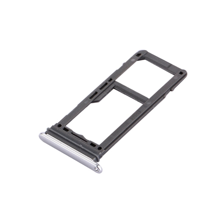 For Galaxy S8 SIM Card Tray + Micro SD Tray (Silver) - Card Tray by buy2fix | Online Shopping UK | buy2fix