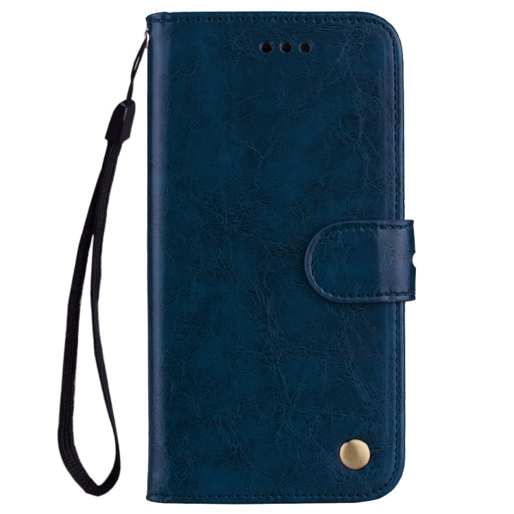 For Galaxy S9 Plus Oil Wax Texture Horizontal Flip Leather Case with Holder & Card Slots & Wallet(Blue) - Galaxy Phone Cases by buy2fix | Online Shopping UK | buy2fix