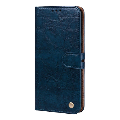 For Galaxy S9 Plus Oil Wax Texture Horizontal Flip Leather Case with Holder & Card Slots & Wallet(Blue) - Galaxy Phone Cases by buy2fix | Online Shopping UK | buy2fix
