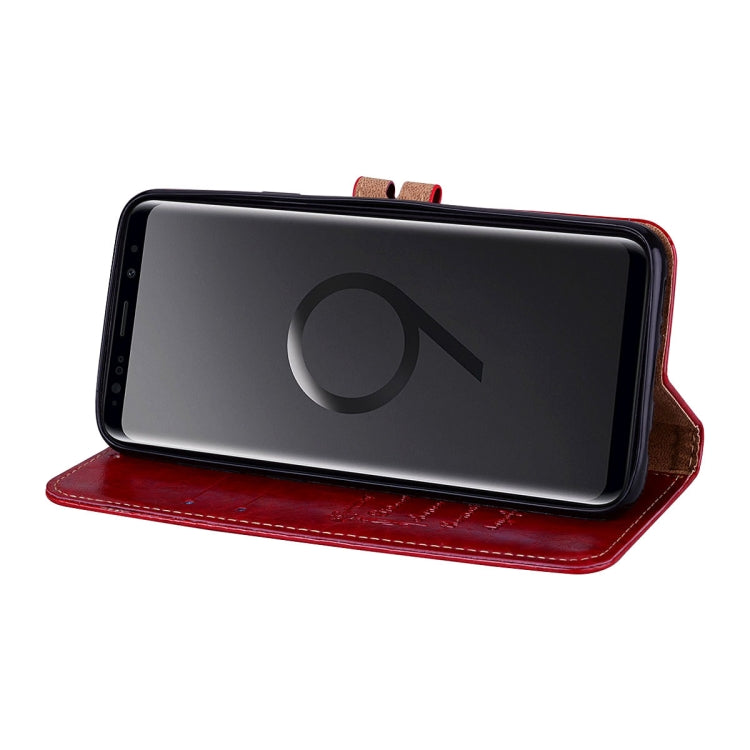 For Galaxy S9 Plus Oil Wax Texture Horizontal Flip Leather Case with Holder & Card Slots & Wallet(Red) by buy2fix