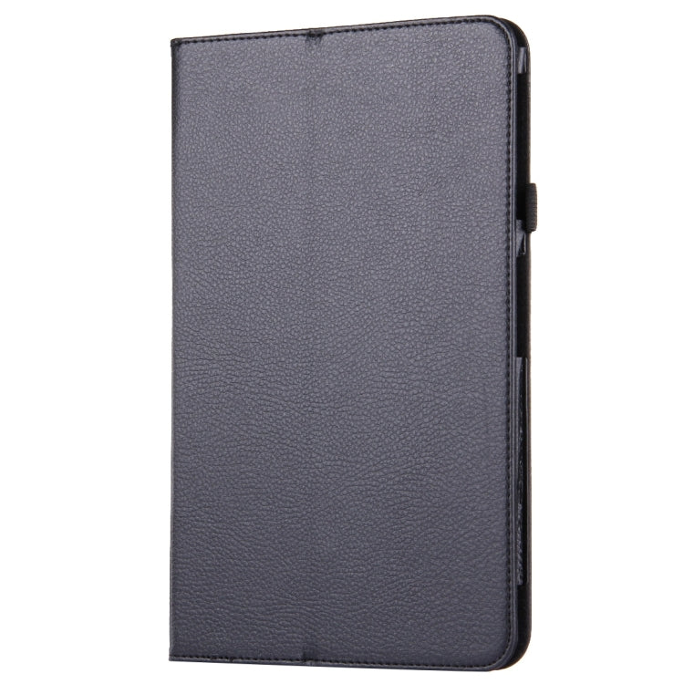 For Galaxy Tab A 10.1 / T580 Litchi Texture Magnetic Horizontal Flip Leather Case with Holder & Sleep / Wake-up Function(Black) by buy2fix