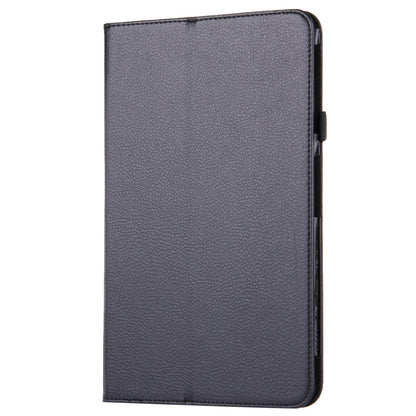 For Galaxy Tab A 10.1 / T580 Litchi Texture Magnetic Horizontal Flip Leather Case with Holder & Sleep / Wake-up Function(Black) by buy2fix