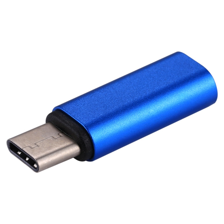 8 Pin Female to USB-C / Type-C Male Metal Shell Adapter(Blue) by buy2fix