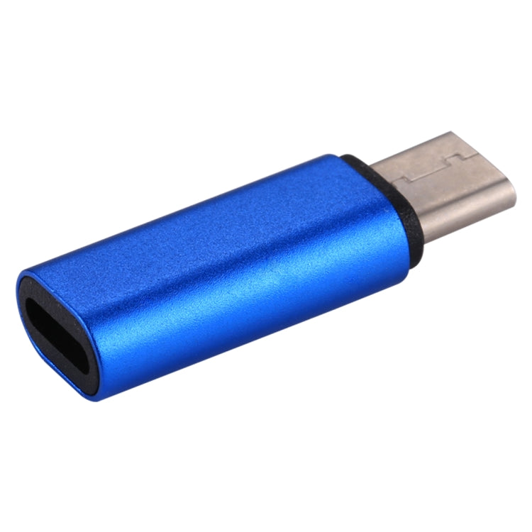 8 Pin Female to USB-C / Type-C Male Metal Shell Adapter(Blue) by buy2fix