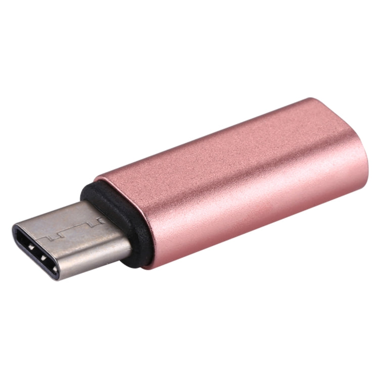 8 Pin Female to USB-C / Type-C Male Metal Shell Adapter, For Galaxy S8 & S8 + / LG G6 / Huawei P10 & P10 Plus / Oneplus 5 / Xiaomi Mi6 & Max 2 and other Smartphones(Rose Gold) by buy2fix