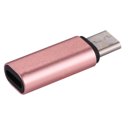 8 Pin Female to USB-C / Type-C Male Metal Shell Adapter, For Galaxy S8 & S8 + / LG G6 / Huawei P10 & P10 Plus / Oneplus 5 / Xiaomi Mi6 & Max 2 and other Smartphones(Rose Gold) by buy2fix