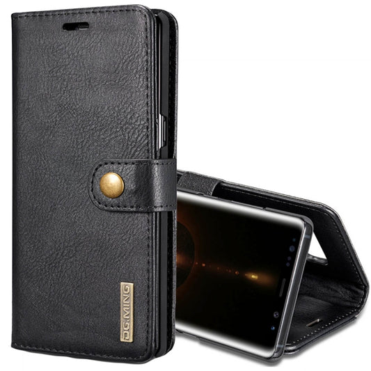 DG.MING for Galaxy Note 8 Crazy Horse Texture Horizontal Flip Detachable Magnetic Protective Case with Holder & Card Slots & Wallet (Black) - Galaxy Phone Cases by DG.MING | Online Shopping UK | buy2fix