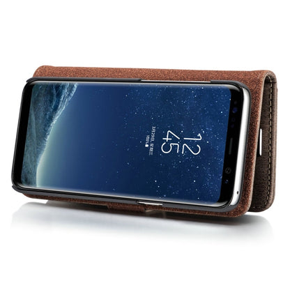 DG.MING for Galaxy S8+ / G955 Crazy Horse Texture Horizontal Flip Detachable Magnetic Protective Case with Holder & Card Slots & Wallet(Grey) - Galaxy Phone Cases by DG.MING | Online Shopping UK | buy2fix