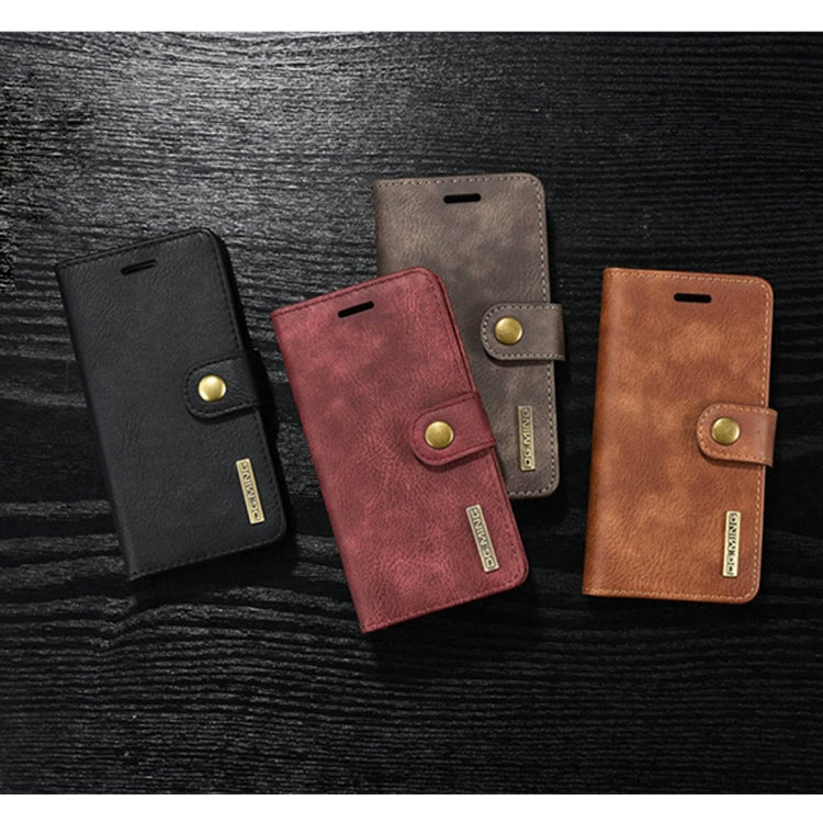 DG.MING for Galaxy S8+ / G955 Crazy Horse Texture Horizontal Flip Detachable Magnetic Protective Case with Holder & Card Slots & Wallet(Red) - Galaxy Phone Cases by DG.MING | Online Shopping UK | buy2fix