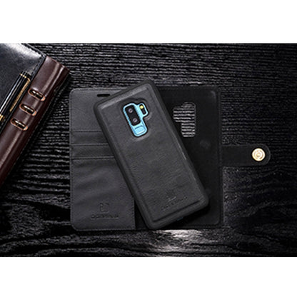 DG.MING for Galaxy S9+ Crazy Horse Texture Horizontal Flip Detachable Magnetic Protective Case with Holder & Card Slots & Wallet(Black) - Galaxy Phone Cases by DG.MING | Online Shopping UK | buy2fix