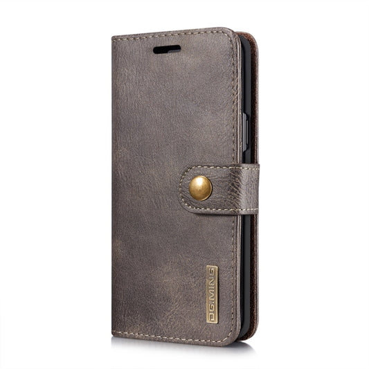 DG.MING for Galaxy S9 Crazy Horse Texture Horizontal Flip Detachable Magnetic Protective Case with Holder & Card Slots & Wallet(Grey) - Galaxy Phone Cases by DG.MING | Online Shopping UK | buy2fix