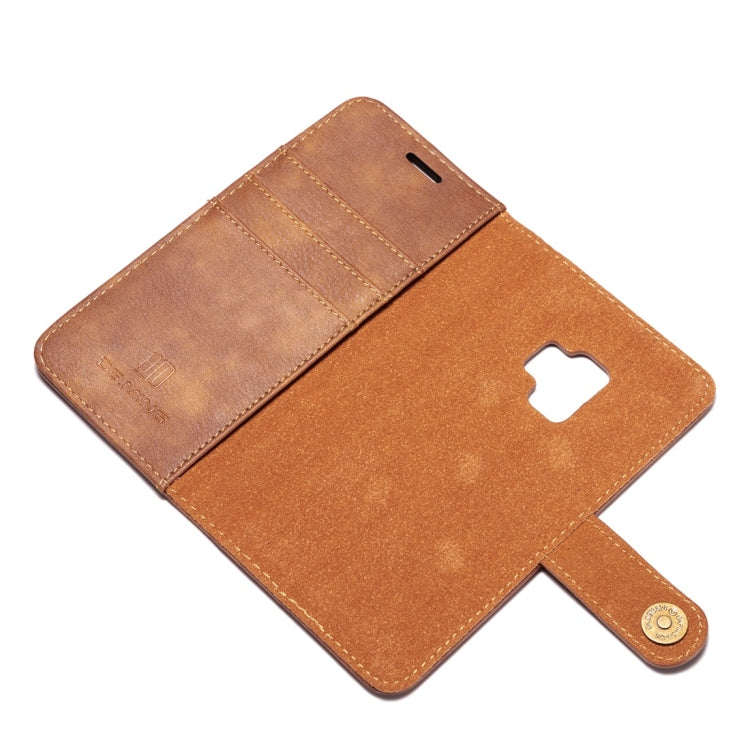 DG.MING for Galaxy S9 Crazy Horse Texture Horizontal Flip Detachable Magnetic Protective Case with Holder & Card Slots & Wallet(Brown) - Galaxy Phone Cases by DG.MING | Online Shopping UK | buy2fix