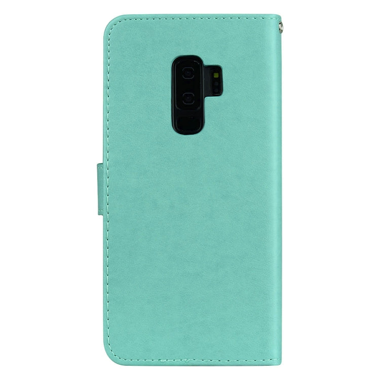 Rose Embossed Horizontal Flip Environmental PU Leather Case with Holder & Card Slots & Wallet for Galaxy S9+(Green) by buy2fix