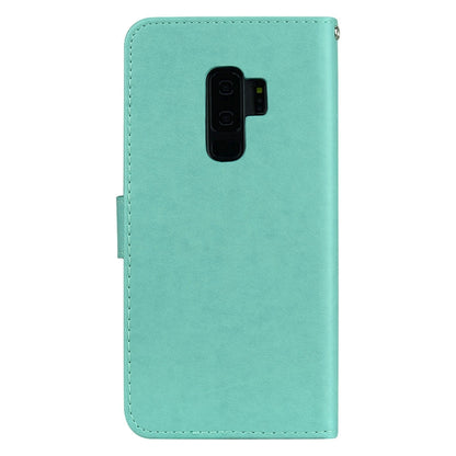 Rose Embossed Horizontal Flip Environmental PU Leather Case with Holder & Card Slots & Wallet for Galaxy S9+(Green) by buy2fix