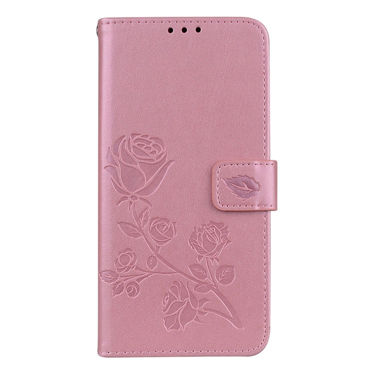 Rose Embossed Horizontal Flip Environmental PU Leather Case with Holder & Card Slots & Wallet for Galaxy S9+(Rose Gold) by buy2fix