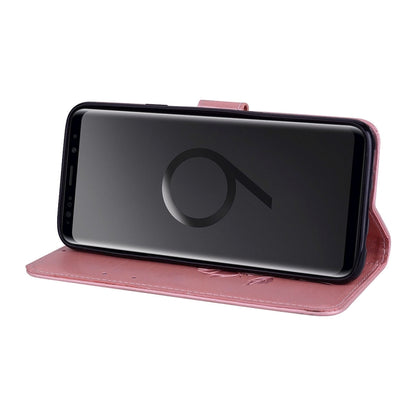 Rose Embossed Horizontal Flip Environmental PU Leather Case with Holder & Card Slots & Wallet for Galaxy S9+(Rose Gold) by buy2fix