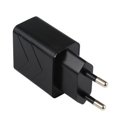 LZ-715 18W QC3.0 USB Single Port Fast Travel Charger, EU Plug(Black) - USB Charger by buy2fix | Online Shopping UK | buy2fix