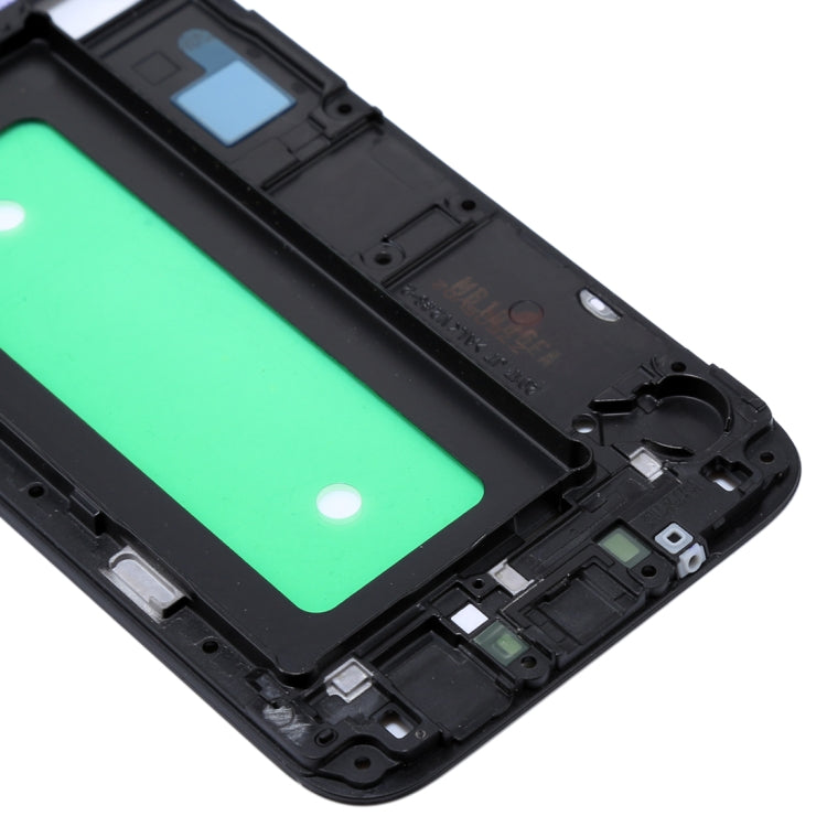 For Galaxy J730  Front Housing LCD Frame Bezel Plate(Black) - Frame Bezel Plate by buy2fix | Online Shopping UK | buy2fix